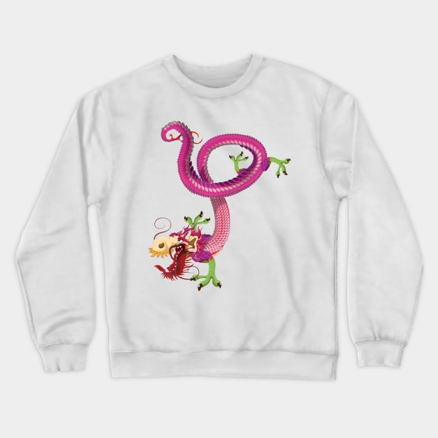Chinese Dragon Crewneck Sweatshirt by nickemporium1